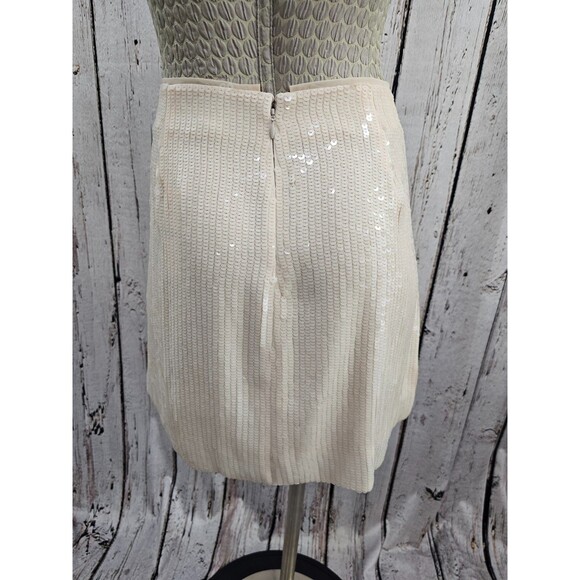 J.CREW COLLECTION Women's 10 Sequin Mini Skirt Pale‎ Pink A-Line Pencil NEW - Picture 6 of 9